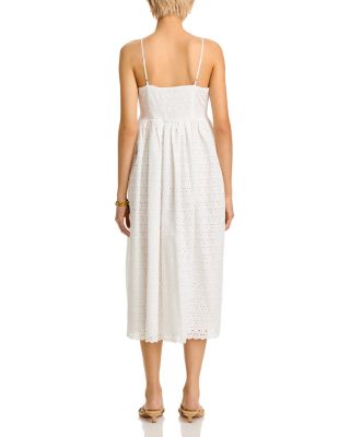 Eyelet V-Neck Dress - Exclusive