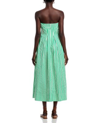 Strapless Striped Maxi Dress - Exclusive