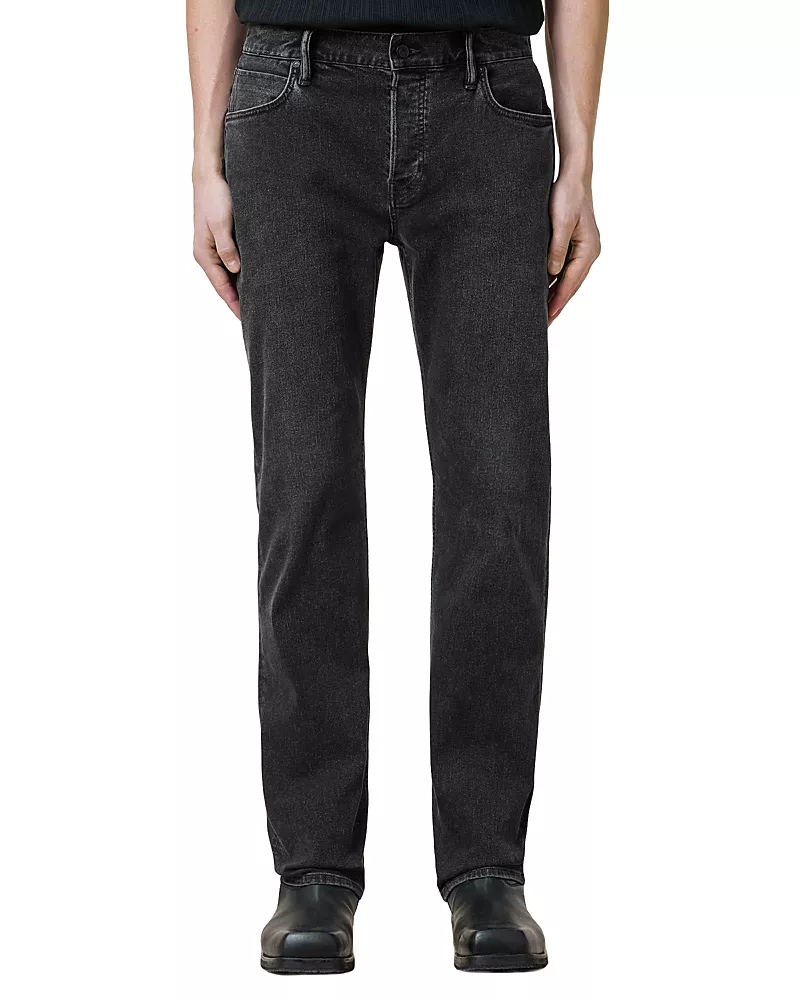 Allsaints Iggy Regular Fit Jeans in Washed Black