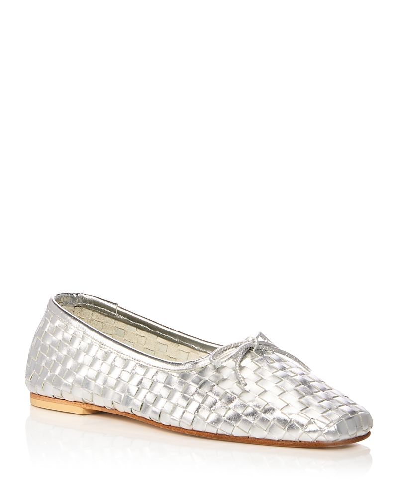 Freda Salvador Women's Jada Slip On Woven Bow Flats