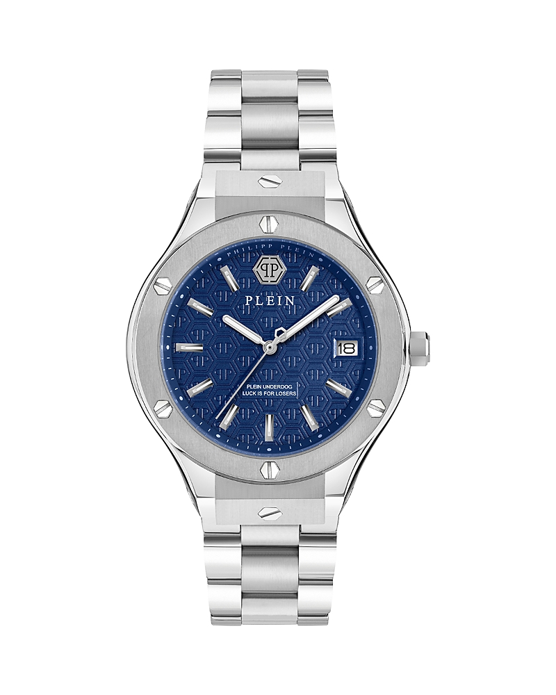 Philipp Plein Plein Underdog Bracelet Watch In Blue/silver