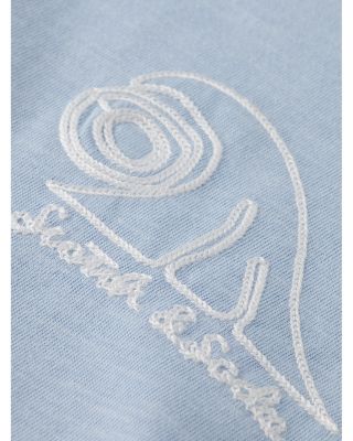 Loose Fit Slub Embroidery Tee