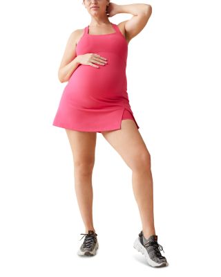 Square Neck Maternity Active Dress