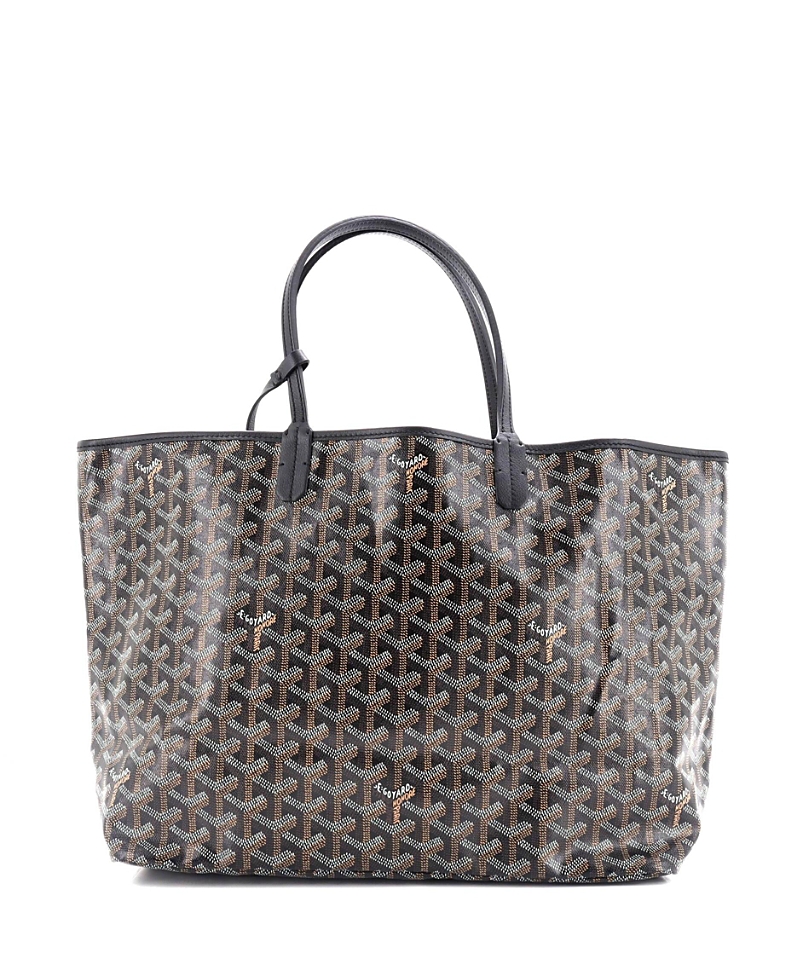 Pre-owned Pre-owned Goyard Goyard Pm Saint Louis Tote Coated Canvas In Brown/ Black