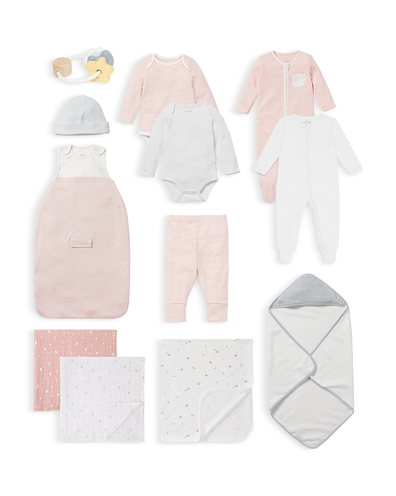 Mori Girls' Year Round Starter Set - Baby In Blush Stripe