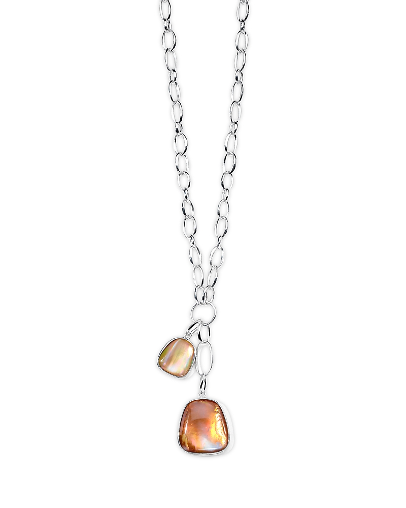 Ippolita Polished Rock Candy Keystone Pendants On Scultura Chain Necklace In Silver