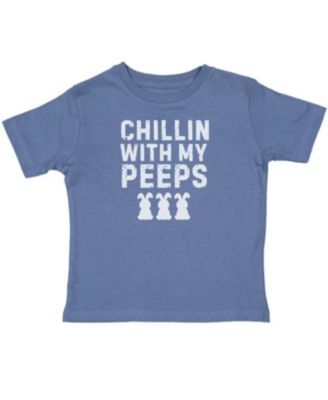 Sweet Wink - Boys' Chillin With My Peeps Easter Short Sleeve T-Shirt - Baby