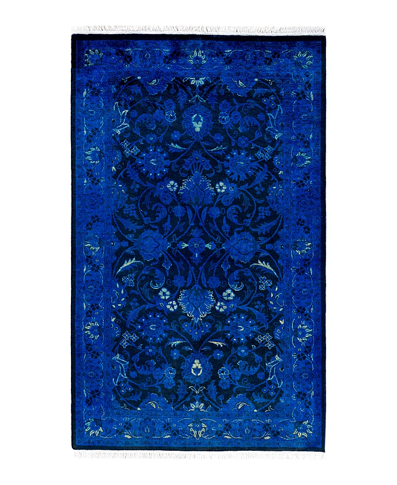 Bloomingdale's Fine Vibrance M1373 Area Rug, 3'2 X 5'1 In Blue