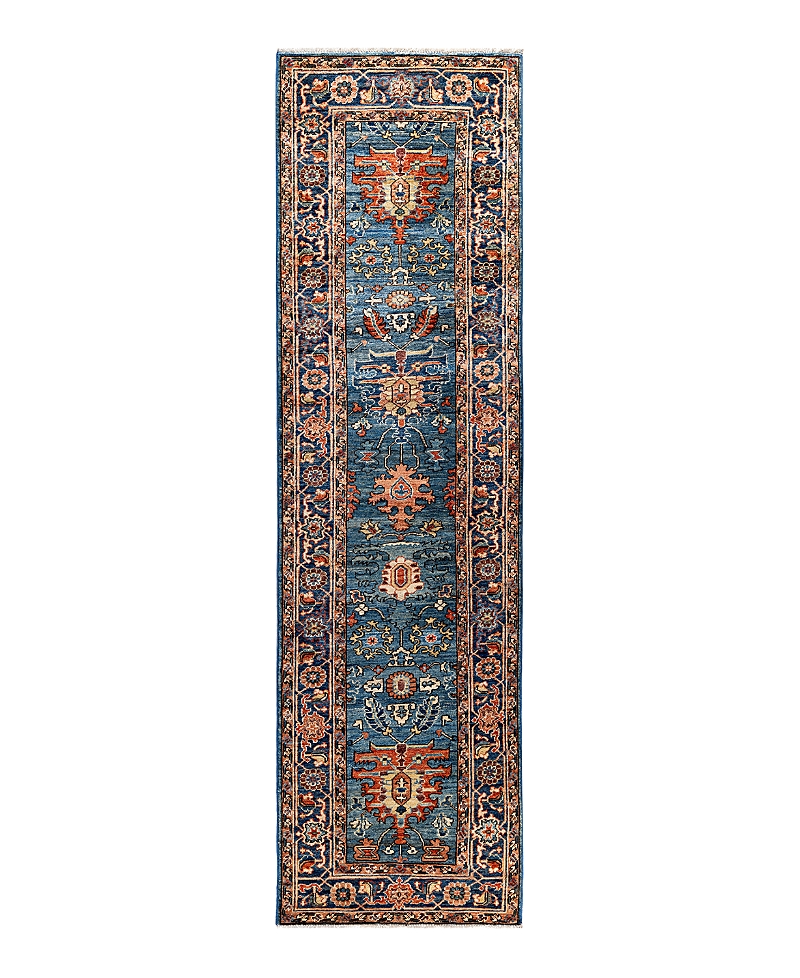 Bloomingdale's Serapi M1945 Runner Area Rug, 2'7 X 9'6 In Light/blue