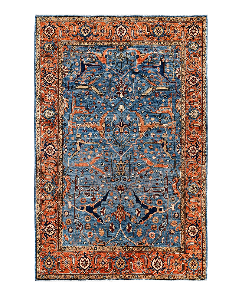 Bloomingdale's Serapi M1945 Area Rug, 6' X 9'3 In Light/blue
