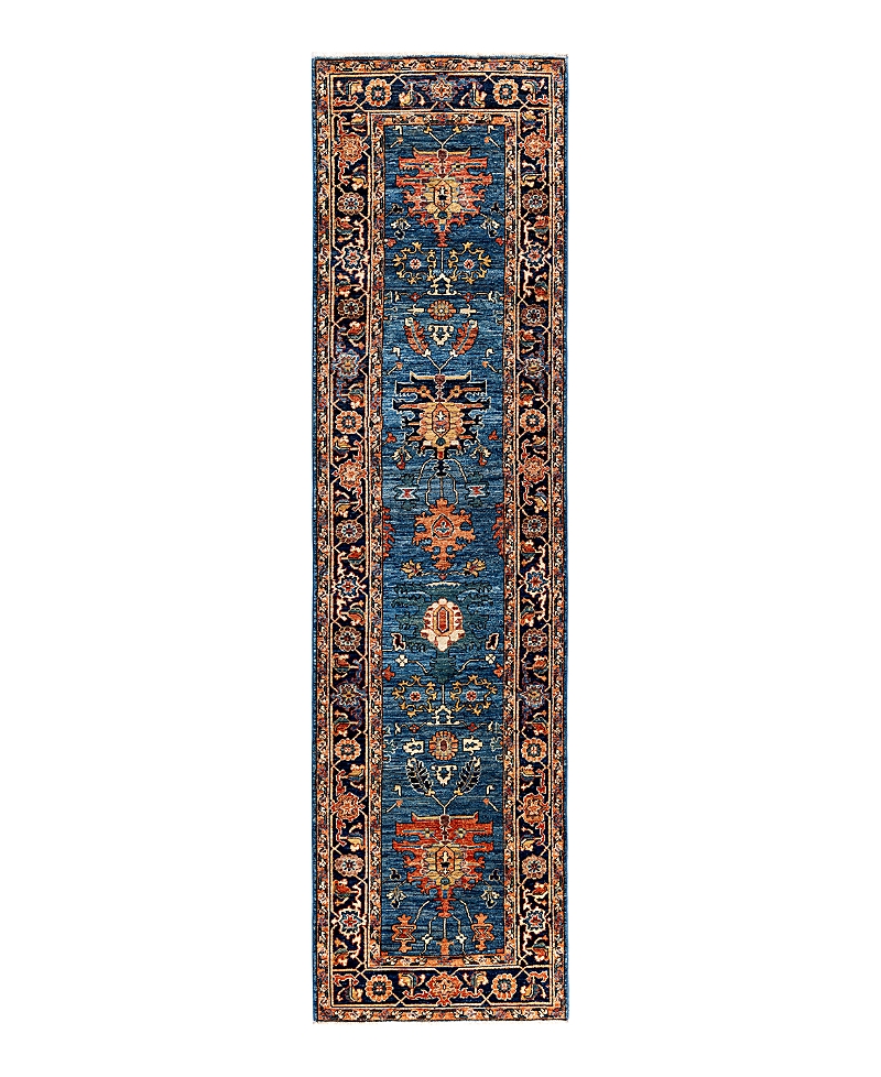 Bloomingdale's Serapi M1945 Runner Area Rug, 2'8 X 9'10 In Light/blue