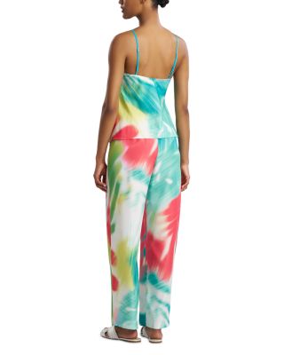 Printed Cami Long Pajama Set