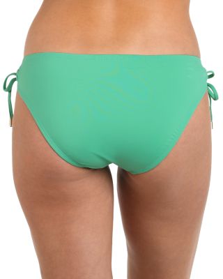 Island Gathered Halter Bikini Top & Side Tie Hipster Bikini Bottom