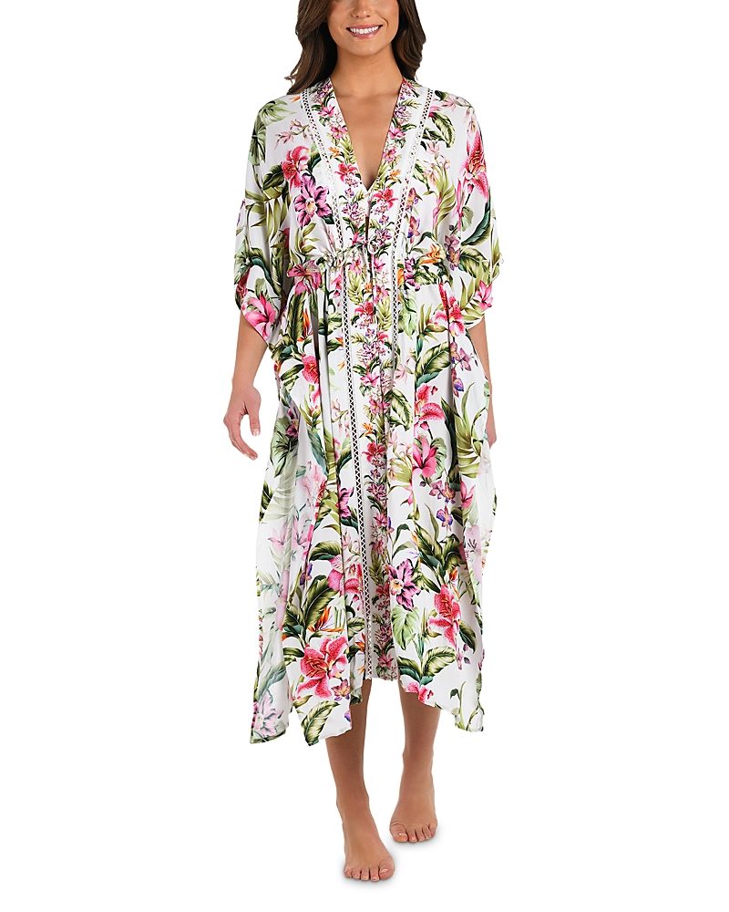 Shop La Blanca Polynesian Kimono Swim Cover-up