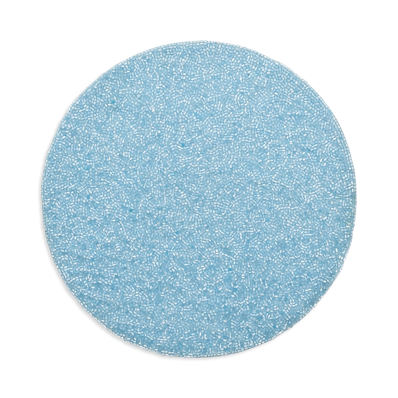 Kim Seybert Perennial Beaded Placemat In Periwinkle