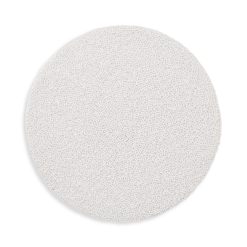 Kim Seybert Perennial Beaded Placemat In White