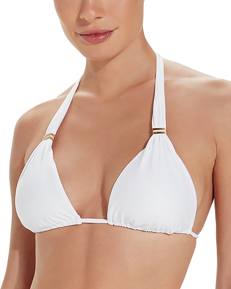 Vix Bia Tube Halter Bikini Top In White