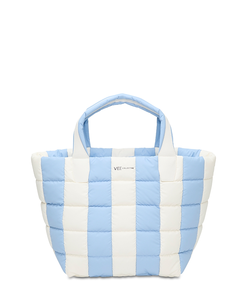 Vee Collective Porter Medium Tote In Cerulean/marshmallow