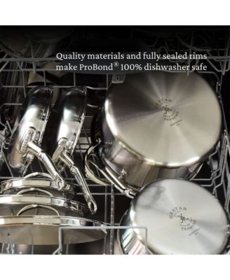 ProBond&amp;reg; Forged 4-Quart Professional Clad Stainless Steel Saucepan with Lid 