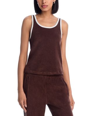 Scoop Neck Terry Tank Top