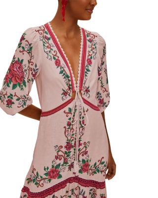 Flower Tapestry Maxi Dress