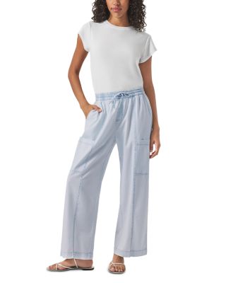 Indigo Stripe Wide Pants