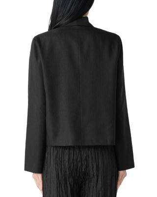 Linen & Silk Shawl Collar Jacket