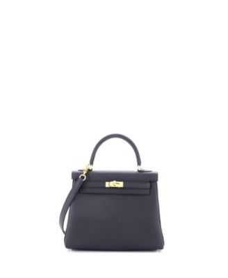 Pre-Owned HERMÈS - Kelly 25 Handbag Black Togo with Gold Hardware