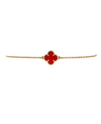Pre-Owned Van Cleef & Arpels - Sweet Alhambra Bracelet 18K Rose Gold and Carnelian