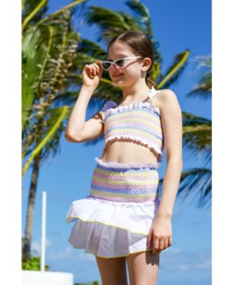 Girls' Tamila Trims Smocked Tiered Skirt - Little Kid, Big Kid