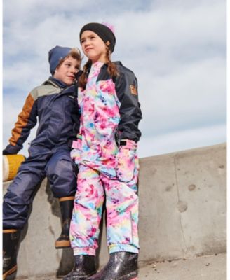 Girls' Printed Butterflies Mid-Season One-Piece Outerwear- Little Kid