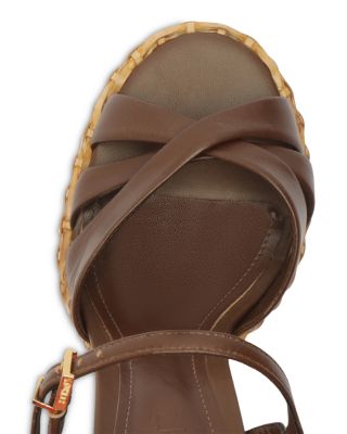 Women&#39;s Keefa Straw High Heel Platform Sandals