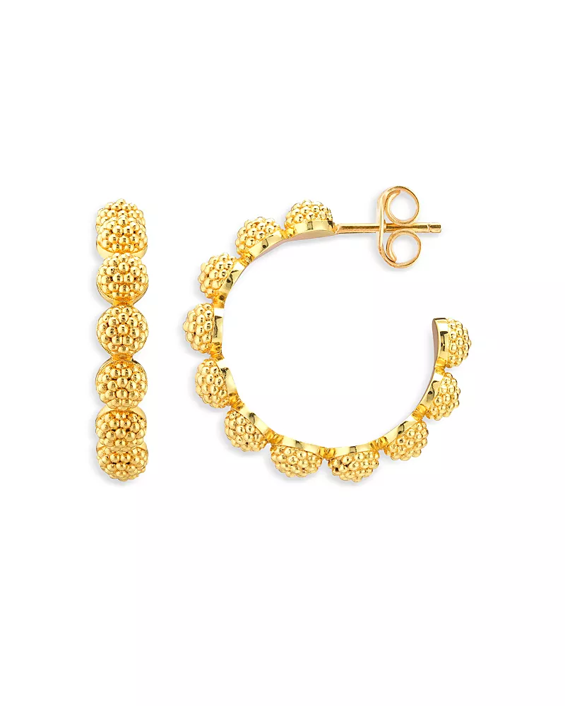 Capucine De Wulf Berry Icon Hoop Earrings in 18K Gold Plated