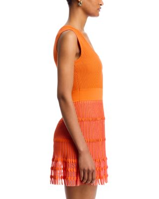 Sheer Knit Mini Dress