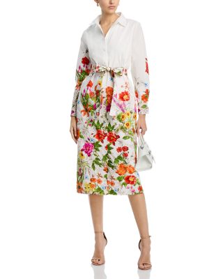 Juliana Sky Jardin Shirt Dress