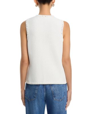 Bethany Crocheted Sleeveless Sweater