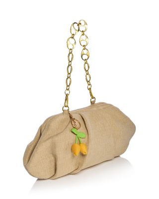 Linen & Cotton Pouch with Bag Charm - Exclusive