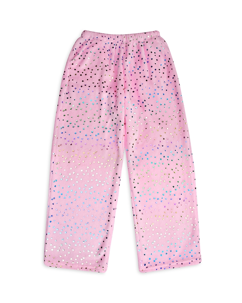 Shop Iscream Girls' Foil Stars Plush Pants - Little Kid, Big Kid In Multi