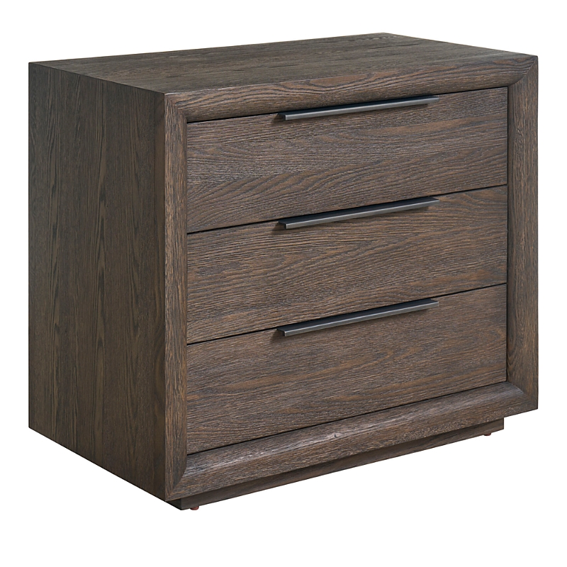 Universal Sable Plinth Nightstand In Dark Brown