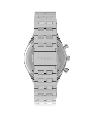 Q Timex Chronograph Stainless Steel Bracelet Watch, 36mm