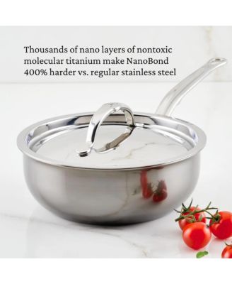 NanoBond&reg; Molecular Titanium 2-Quart Saucier with Lid