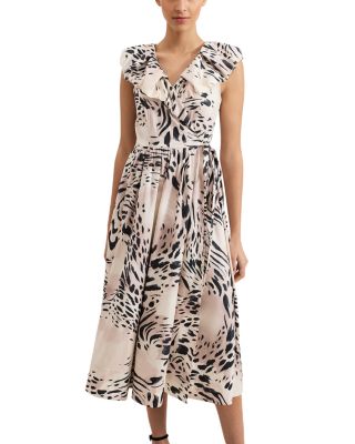 Trix Leopard Wrap Dress