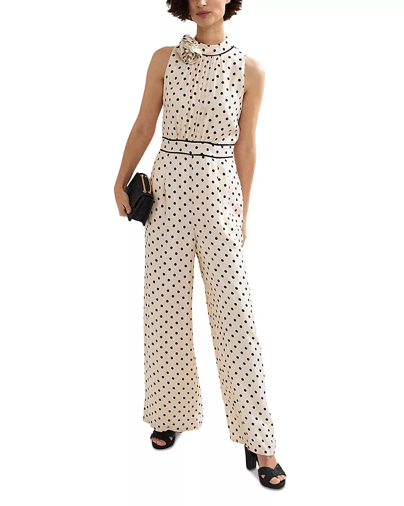 Phase Eight Marilee Dot Print Jumpsuit