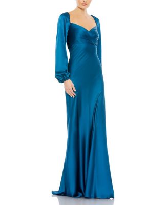 Mac Duggal - Sweetheart Neckline Puff Sleeve Gown