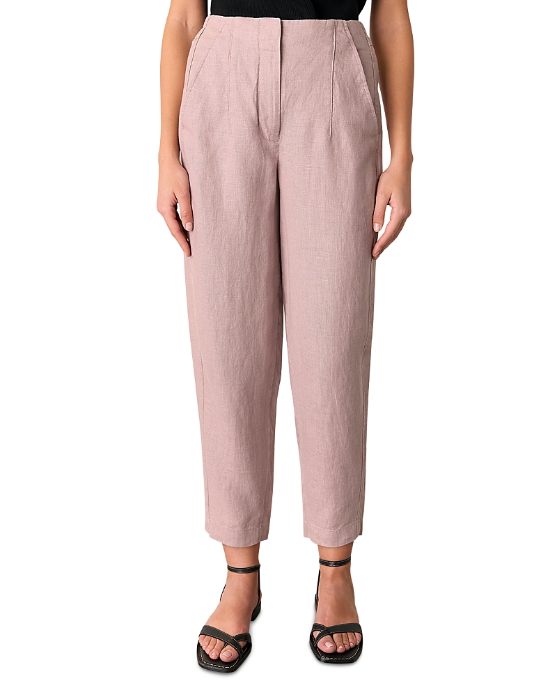 Whistles Linen Barrel Leg Pants