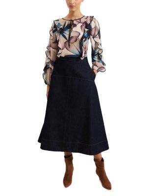 Cosmos Ruffle Blouse