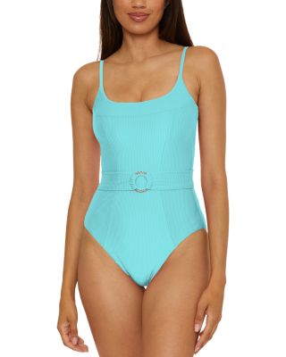 BECCA® by Rebecca Virtue - Monte Carlo Ribbed One Piece Swimsuit