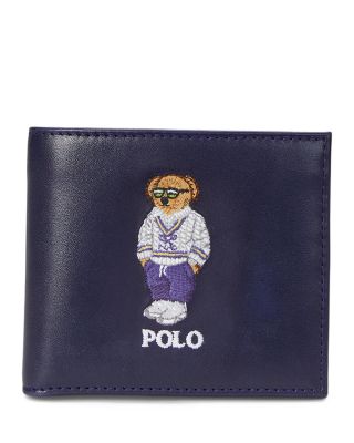 Polo Ralph Lauren - Embroidered Leather Billfold Wallet