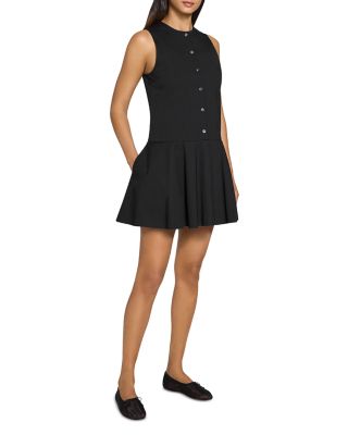 Sleeveless Linen Blend Mini Dress