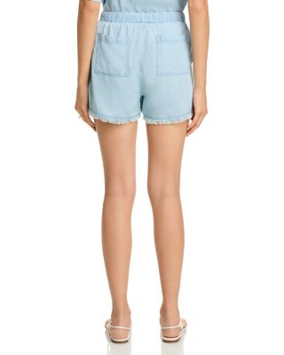 Chambray Tie Waist Shorts - Exclusive